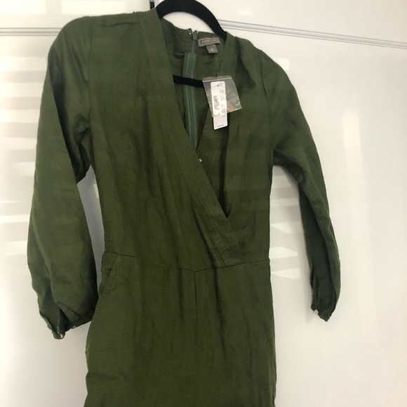 NWT J. Crew Point Sur Faux Wrap Linen Jumpsuit - Picture 7 of 7
